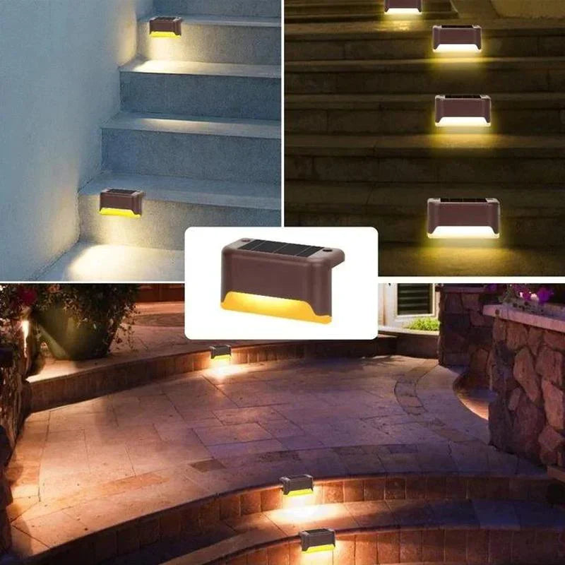 Solar garden lights for paths and terraces