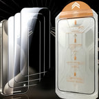 Displayschutz Panzerglas für iPhone mit staubfreier Montage