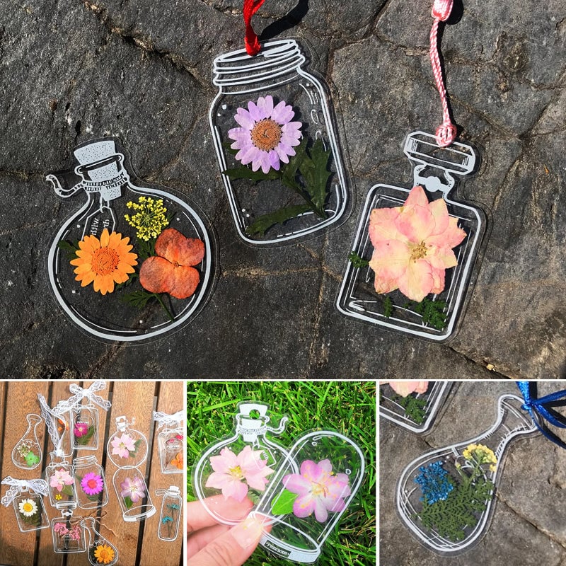 Dried Flower Bookmark Set – 30 Pieces with Tassel