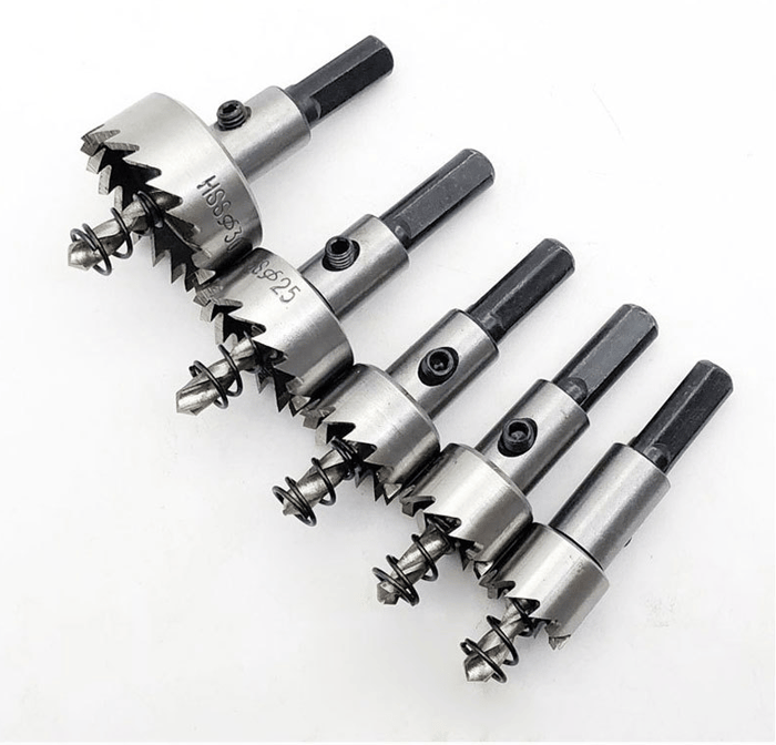 Metallbohrer-Set HSS Karbid 5-teilig für Metall Holz Kunststoff