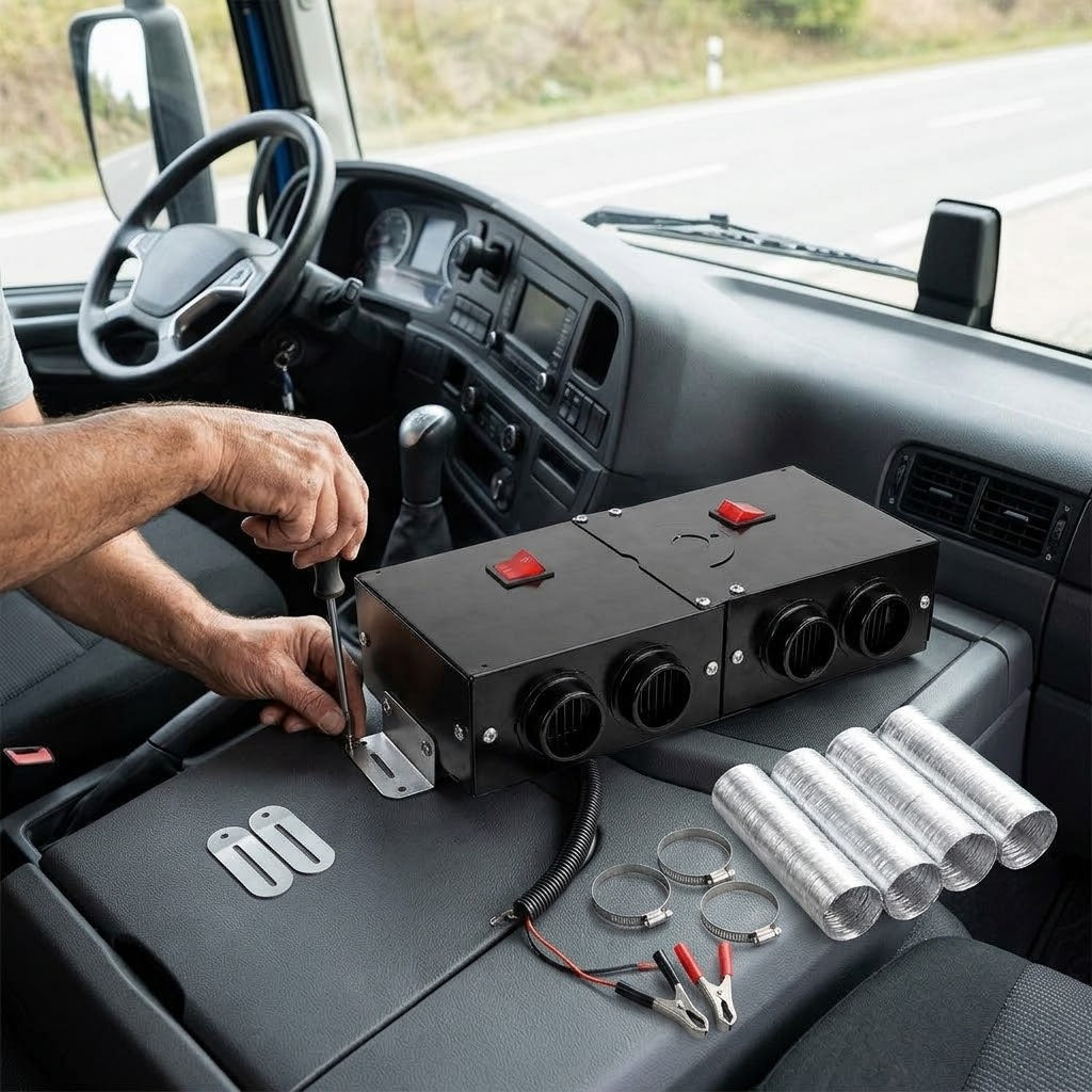 24V Autoheizung für LKW & Bus mit 4 Luftauslässen, Metallgehäuse