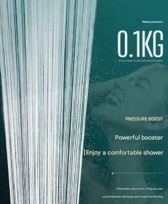 High-pressure shower head with 5 spray types and self-cleaning function