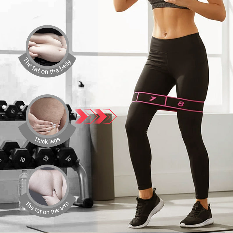 Fitness band with 8 segments for yoga and strength training