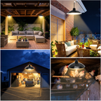 Solar-Pendelleuchten-Set mit Fernbedienung – 2 Lampen