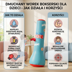 Inflatable punching bag for children with water base