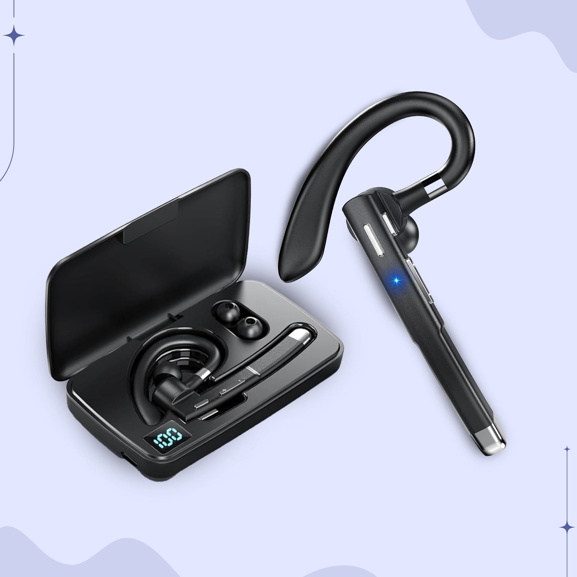 Bluetooth Headset mit Dual-Mikrofon und Noise Cancelling