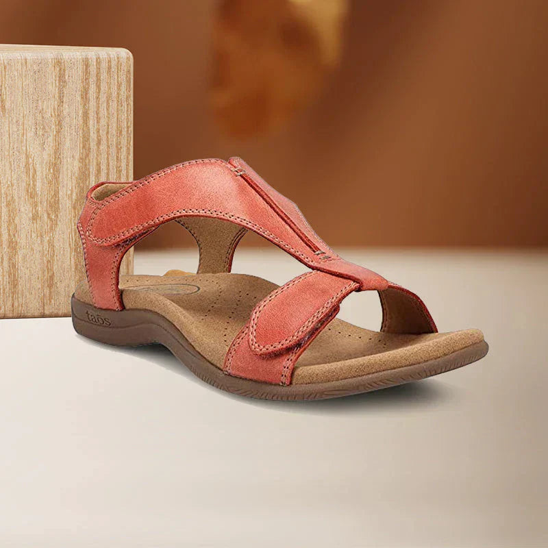 Wedge sandals with Velcro closure