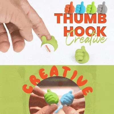 Daumen-Haken Silikon – Kabelhalterung für Wände
