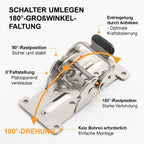 Klappbare Tischbeine - Verwandeln Sie jeden Tisch in ein platzsparendes Wunder (90° Auto-Lock) -   Mivoza Deutschland