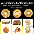 Holzschnitzscheiben-Set für Winkelschleifer – Sauber formen ohne Kraftverlust -   Mivoza Deutschland