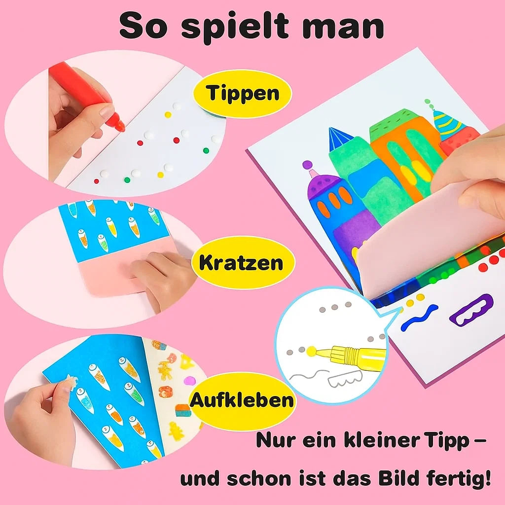 Squeegee Art Painting Set – Relaxed Beautiful Art in One Stroke