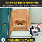 Bambus Armlehnen Tablett — Umweltfreundlicher Becher- und Snackhalter für das Sofa -   Mivoza Deutschland