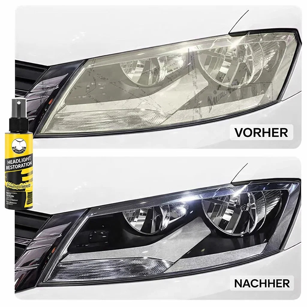 Headlight Restoration Spray – Solution for Dull, Yellowed, or Cloudy Car Headlights