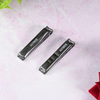 Stainless steel folding nail clipper with nail file