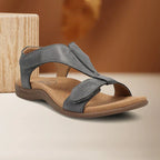 Wedge sandals with Velcro closure