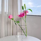 Buchförmige Acryl-Vase – Transparentes Design