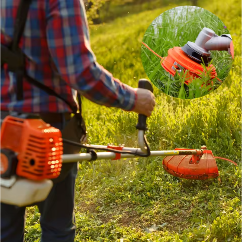 Trimmer-Aufsatz für kraftvolles Schneiden von Unkraut und Gras