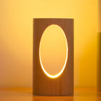 LED Tischlampe Holz -   Mivoza Deutschland