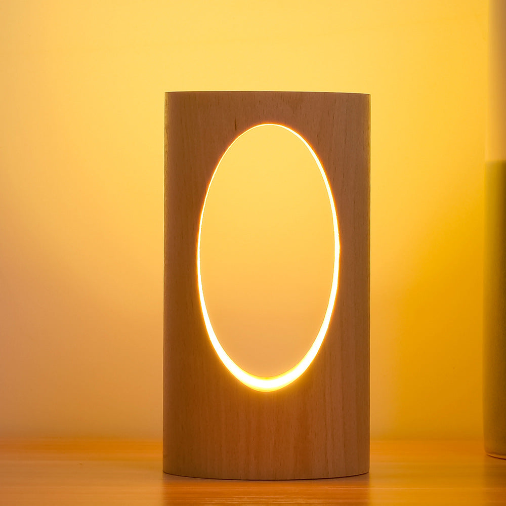LED Tischlampe Holz -   Mivoza Deutschland