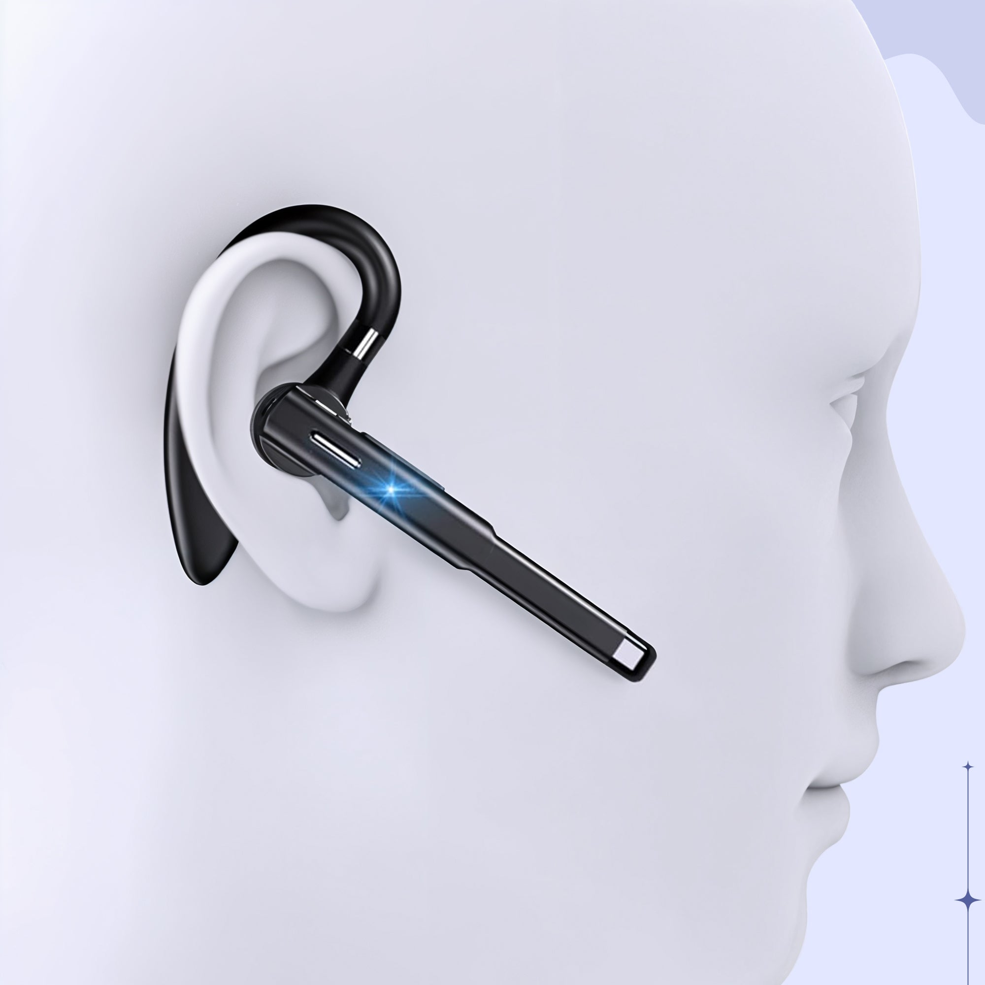 Bluetooth Headset mit Dual-Mikrofon und Noise Cancelling