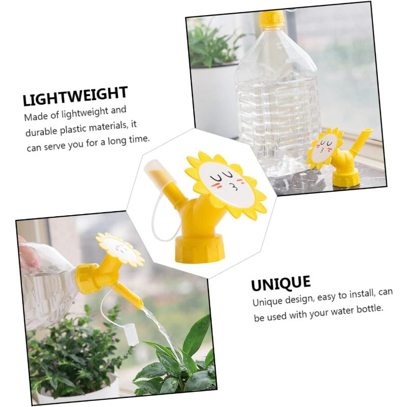Flaschenvorsatz für Pflanzen mit Sonnenblumen-Design - 6er-Set