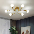 LED Deckenleuchte Gold – Moderne Arme mit E27 Fassungen