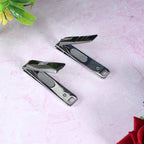 Stainless steel folding nail clipper with nail file