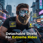 Multifunctional face protection for welding and motorcycling