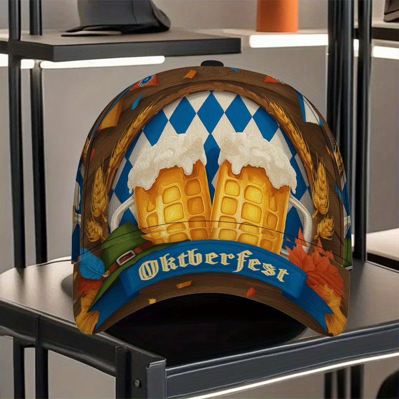 Baseball Cap with Oktoberfest Design – Adjustable Snapback