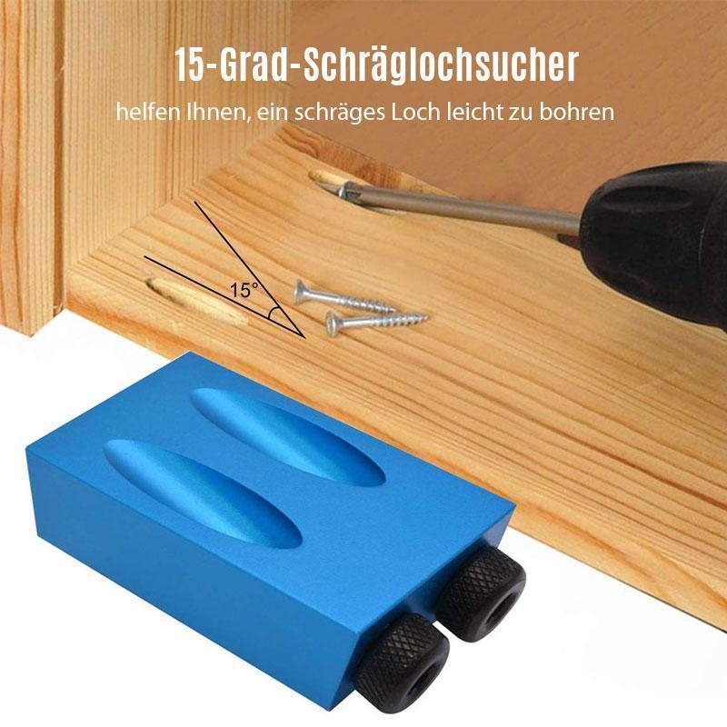 Angle Drill Positioner 15° for Precise Wood Joints