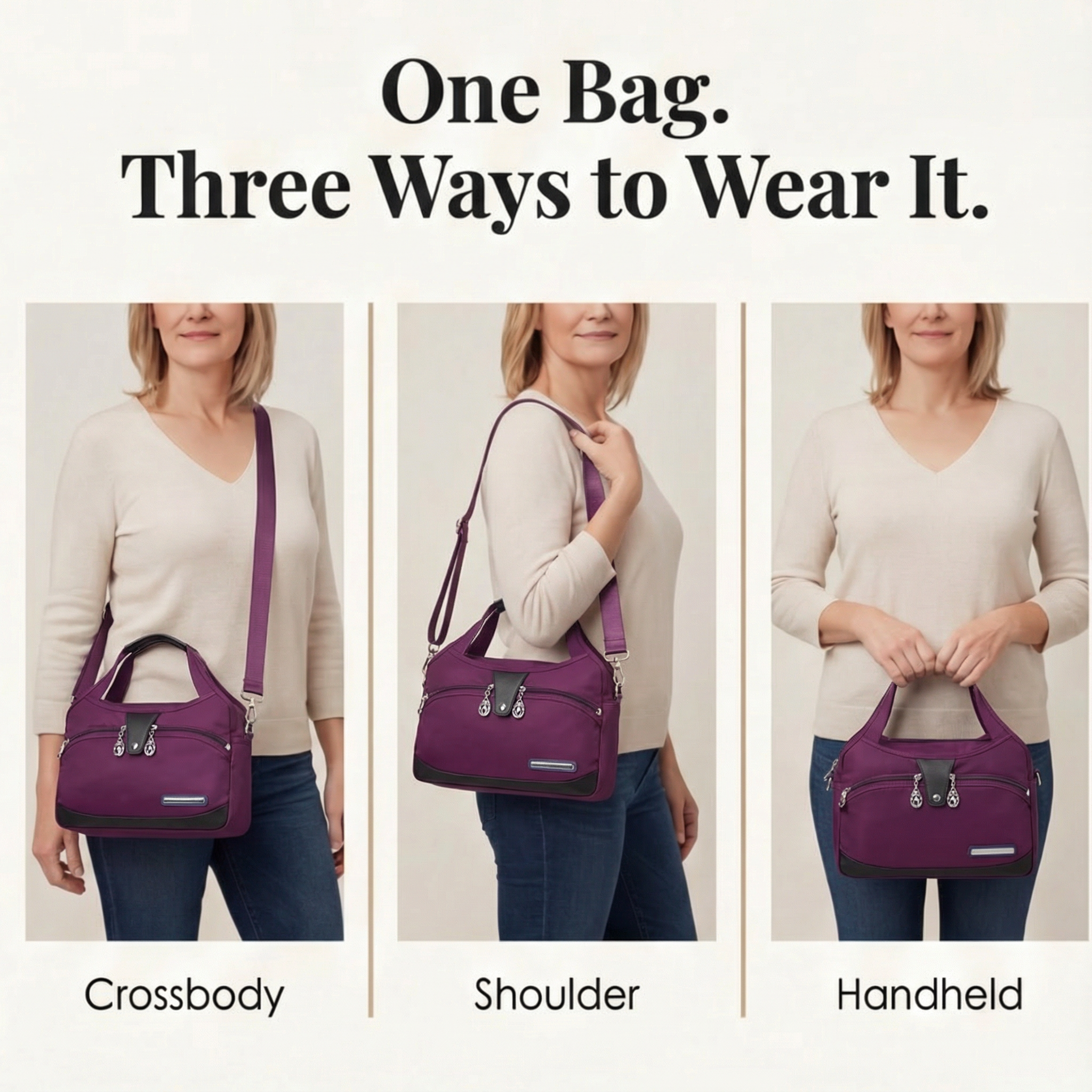 Crossbody Bag with Many Compartments – Everything in Its Place