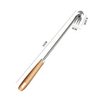 Stainless Steel Weeding Fork with Wooden Handle – Ergonomic Garden Tool
