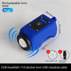 Bicycle light with horn USB rechargeable