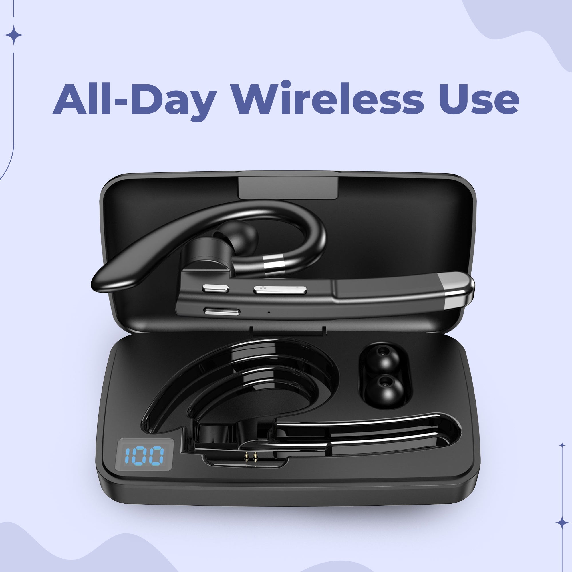 Bluetooth Headset mit Dual-Mikrofon und Noise Cancelling