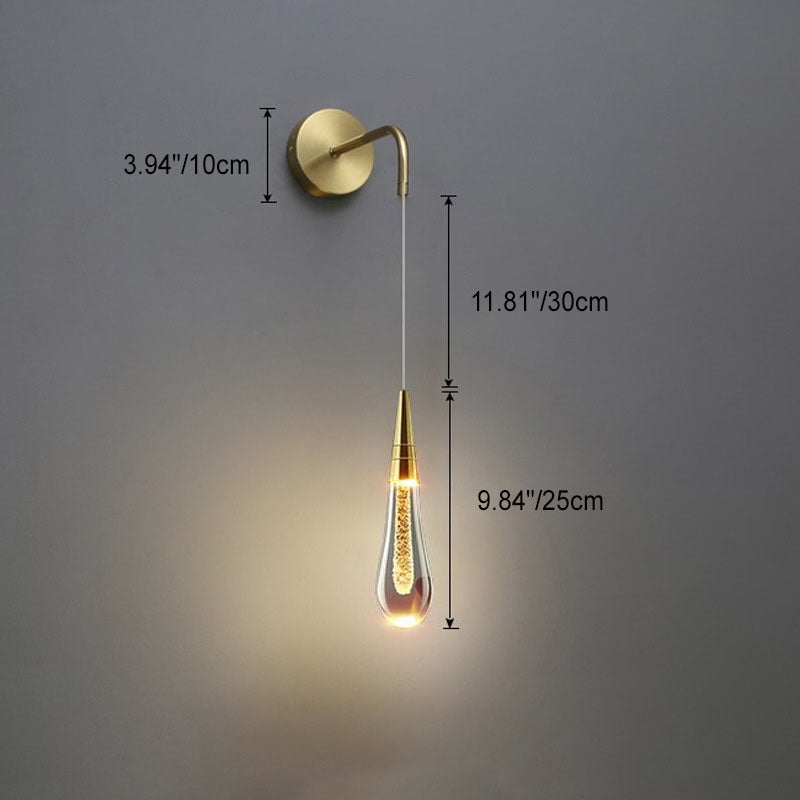 LED Wandleuchte Tropfen