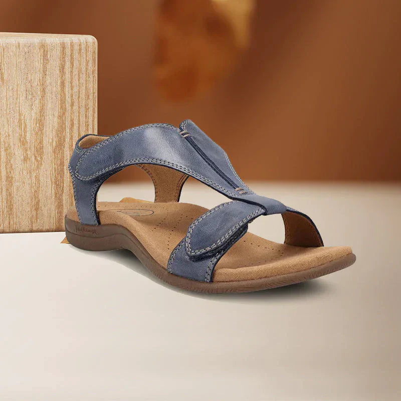 Wedge sandals with Velcro closure
