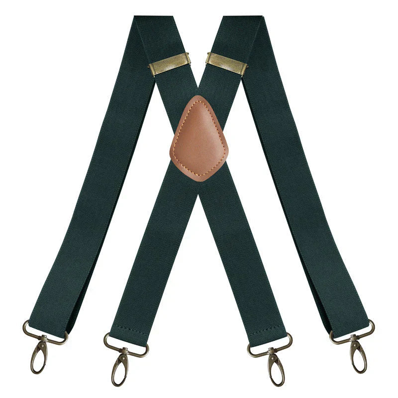 Men's adjustable suspenders with Y-back