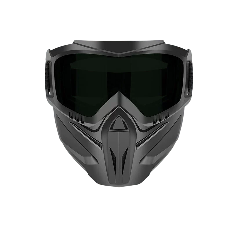 Schutzschild mit abnehmbarer Schutzbrille – Schweißen und Motorrad