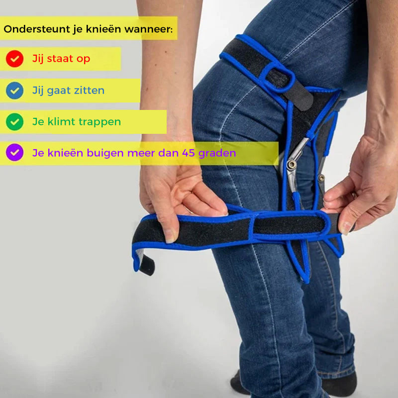 Kniestütze mit gefedertem Stabilisator