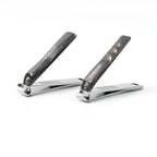 Stainless steel folding nail clipper with nail file