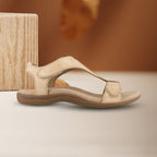 Wedge sandals with Velcro closure