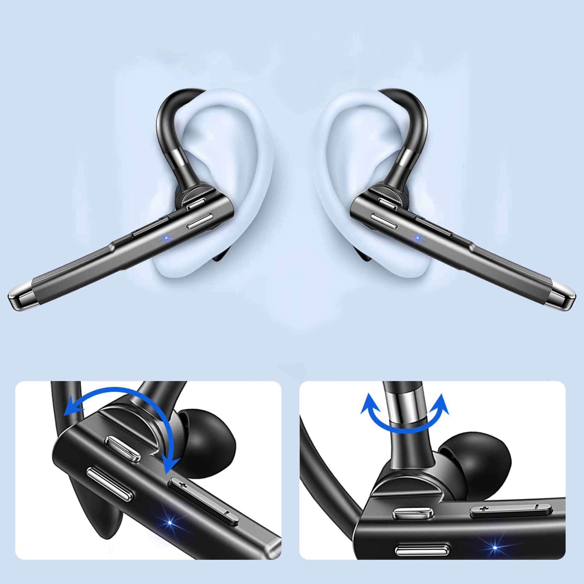 Bluetooth Headset mit Dual-Mikrofon und Noise Cancelling