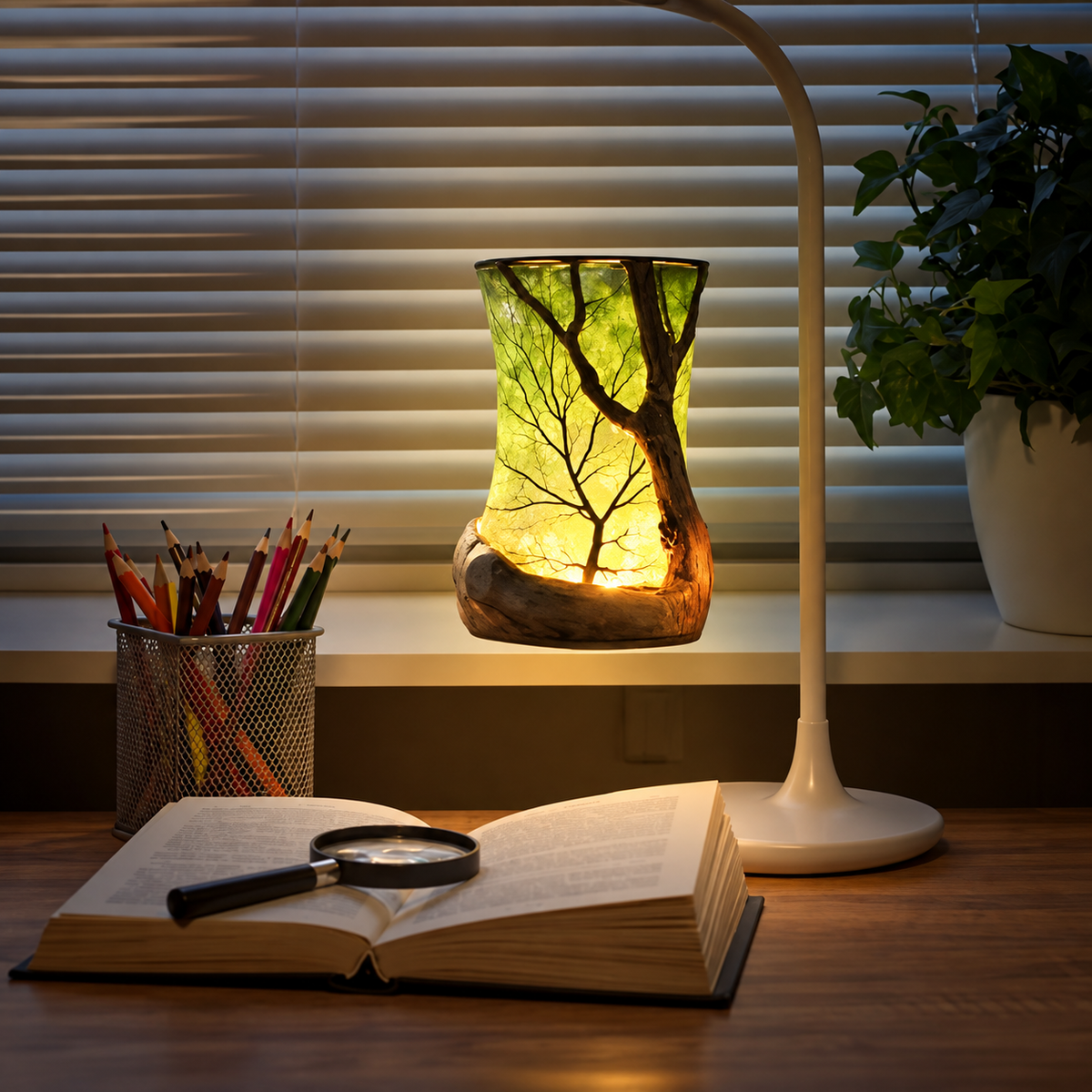 LED-Projektionsleuchte Baumschatten – Warmweißes Ambientelicht