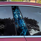 Car B-pillar protective film with scratch protection