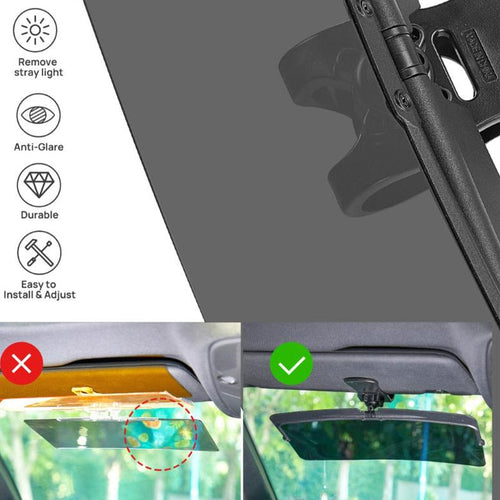 Auto-Sonnenblenden-Verlängerung mit polarisierter Scheibe