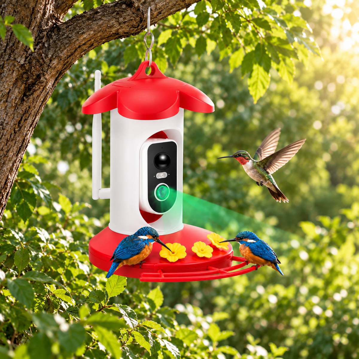 Kolibri-Futterspender mit 1080P Kamera und Wi-Fi