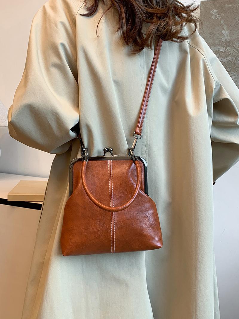 Vintage Handtasche mit Bügelverschluss