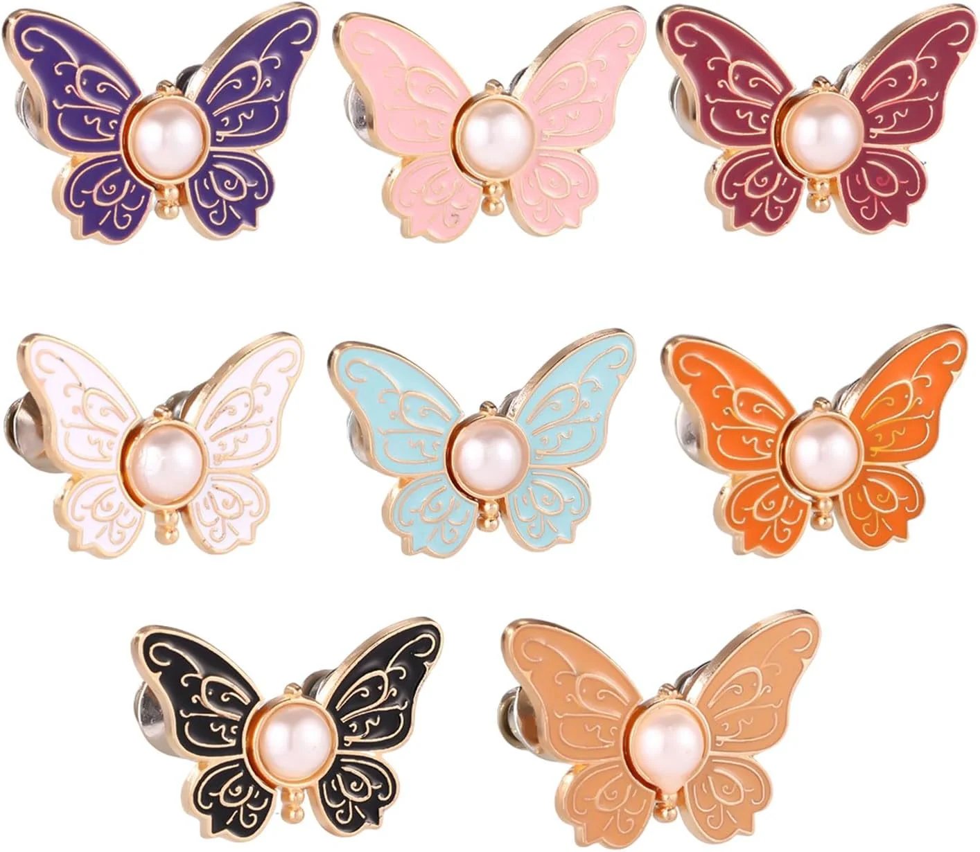 Schmetterlings-Taillenclips mit Perle