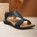 Wedge sandals with Velcro closure