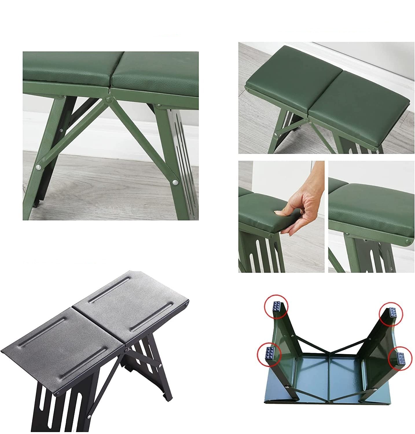 Klapphocker Outdoor faltbar mit Kissen